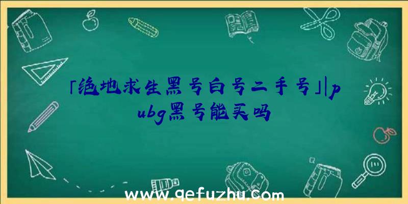 「绝地求生黑号白号二手号」|pubg黑号能买吗